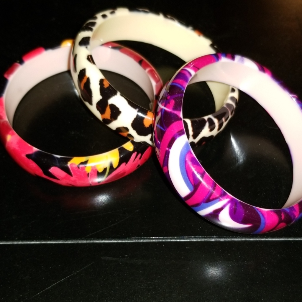 Patterned Bangle Set